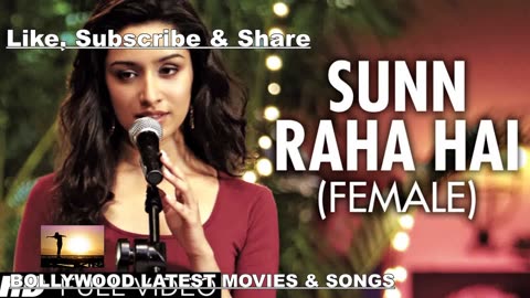 Sun Raha hai na Tu best remix Female music new bollywood songs