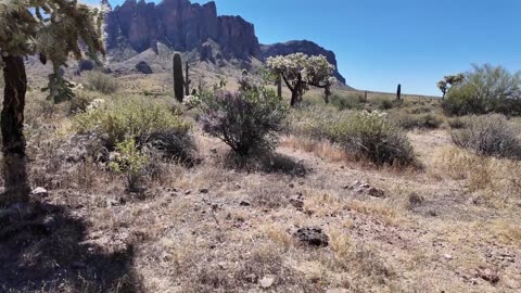 Stock B Roll 4k Arizona Desert Arizona Superstition Mountain