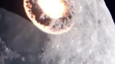 Asteroid Hitting The Moon