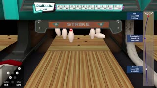 I hit a pin and it almost stood back up (Premium Bowling)