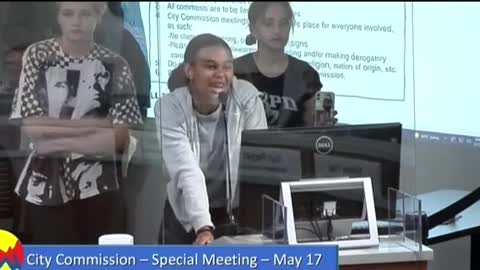 ⁣This young activist speaks the truth to power at a may city commission meeting