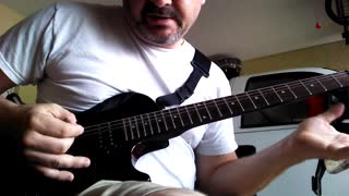 How I play Guns & Roses "Sweet Child O' Mine" (RIF) on Guitar made for Beginners