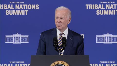 President Biden and VP Kamala Harris deliver remarks at the White House Tribal Nations Summit