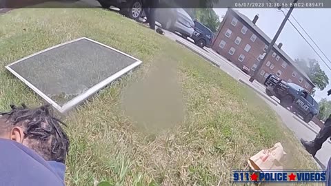 Body Cam View of Car Theft Suspect Shot by Euclid Police