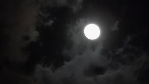 Clouds BEHIND The Moon - 2