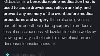 Midazolam : used fir covid, operations, seizures ….