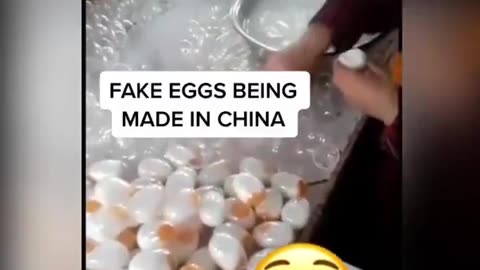 Fake eggs being made in China