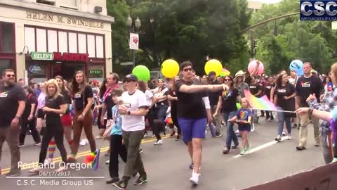 Raw Footage: Gay Pride Parade - Portland Oregon 2017