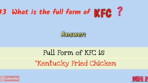 Amazing facts about KFC