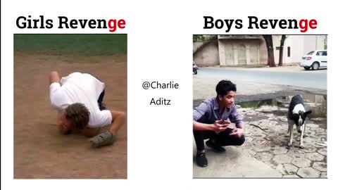 Normal Revenge Vs Legend Revenge #viralmemes #girlvsboy