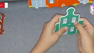 3D Puzzle DIY Toy! Easy To Assemble No Scissors and No Glue Needed! Flower Shop Paper Jigsaw Puzzle