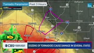 More than a dozen tornadoes touch down across Texas, Oklahoma and Nebraska