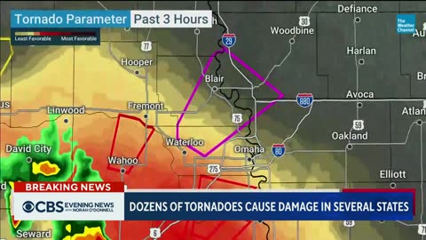 More than a dozen tornadoes touch down across Texas, Oklahoma and Nebraska