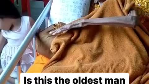 This has gotta be the oldest man in the world. What do you think