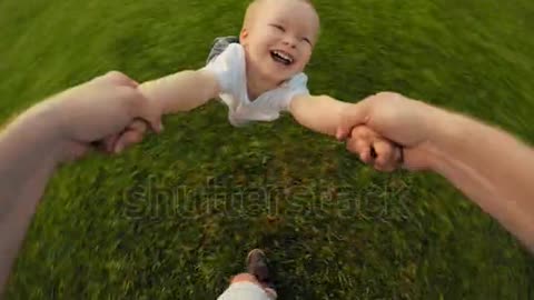 baby is smiling funny