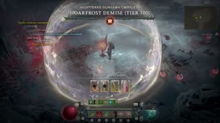 Diablo 4 Hoarfrost Demise T100 Speedrun Necro