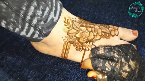 Mehndi class 19 | Bridal leg Mehndi design | engagement Mehndi | Mehndi tutorial