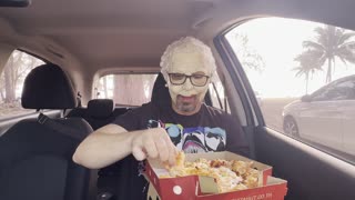 Granny Goatee reviews Pizza Hut's Shrimp Stuffed Crust Spicy BBQ Shrimp Pizza in Phuket, Thailand!