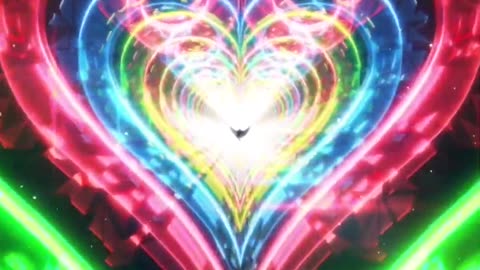 798. Neon LOVE TUNNEL TREND VJ LOOP Ultra Tunnel Abstract Background -