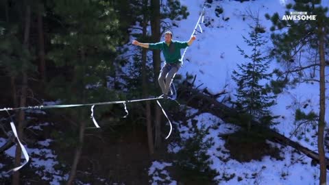 An amazing Rope stunt.