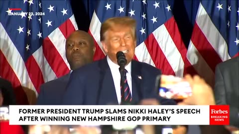 BREAKING NEWS- Trump Roasts Nikki Haley's Speech After Winning New Hampshire GOP Primary