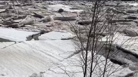 The Chena River Breaking Up