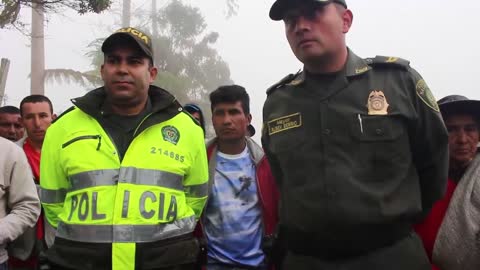 Piden aclara incidente con la Policía durante protesta contra minería en Santander