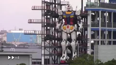 تجسيد لشخصية #غريندايزر اليابان تطلق أول روبوت متحرك فريد من نوعه يبلغ طوله 18 مترا