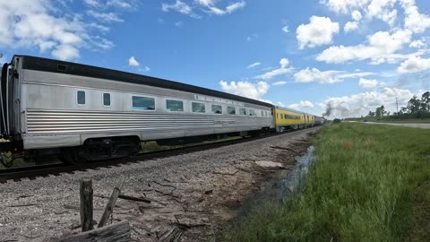 Chasing Sugar Express 148 Steam Locomotive Labor Day Excursion Thru Venus Florida
