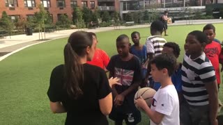 Alexandria Ocasio-Cortez Haranguing Children