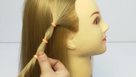 Quick HAIRSTYLE With Hair Rubber Bands