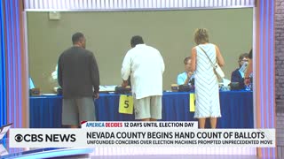 Nevada county begins unprecedented hand count of early vote ballots