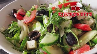 Eat this Greek Salad for dinner every day and you will lose belly fat! Easy, delicious. 2 Recipe
