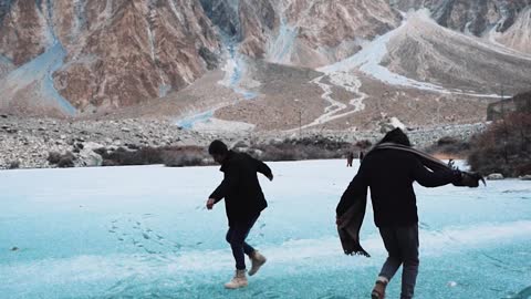 Busting a Move with a Breathtaking Background