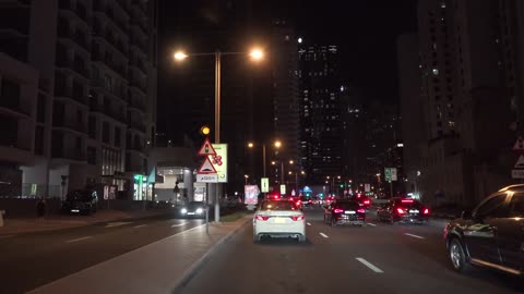 Dubai 4K - Driving Downtown - Skyscraper Sunset.mp4