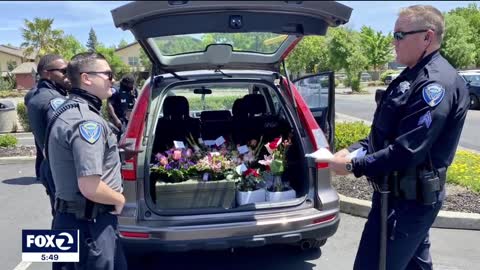 Fairfield police finish flower deliveries on Mother's Day after driver arrested for DUI