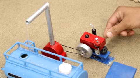 Diy tractor Use of mini water tankers for paddy field irrigation science project