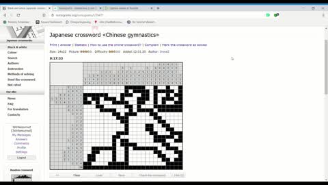Nonograms - Chinese gymnastics