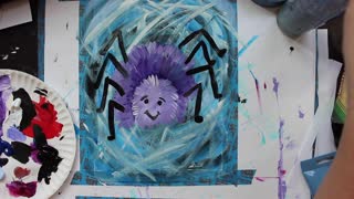 Happy Spider Painting