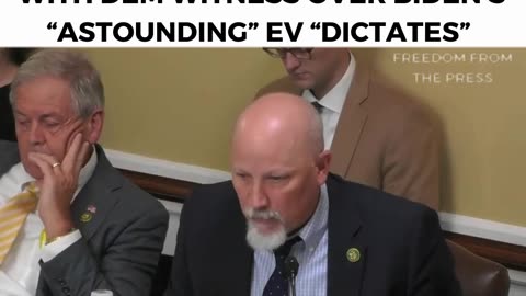 "FORCING PEOPLE INTO POVERTY!" - Chip Roy Explodes On Dem Witness Over Tyrannical EV Mandates