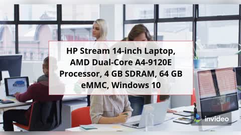 #HP Stream 14-inch Laptop, AMD Dual-Core A4-9120E Processor, 4 GB #SDRAM, 64 GB eMMC, Windows 10