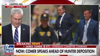 Rep Comer making statement before Hunter deposition