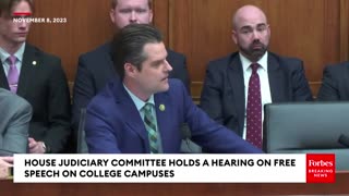 Matt Gaetz Nukes Liberal Witness For Insane Take On Soros