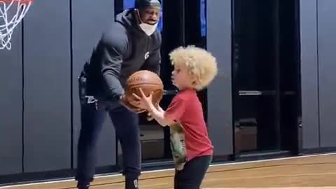 Drake's Son Shooting Hoops