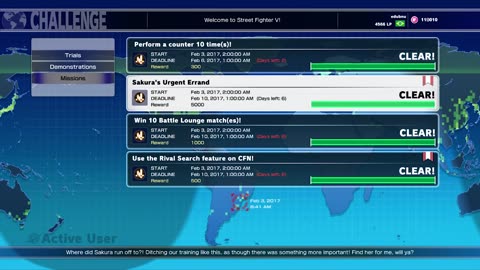 Sakura's Urgent Errand - Street Fighter V mission (6800 Fight Money)