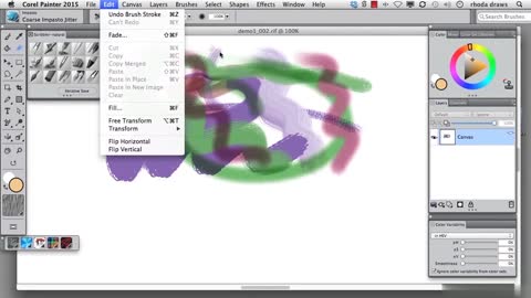Tutorial from the painting software Corel Painter, part 7.