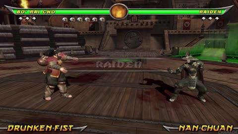 Mortal Kombat Armageddon - Bo' Rai Cho Endurance Mode Playthrough on the Wii