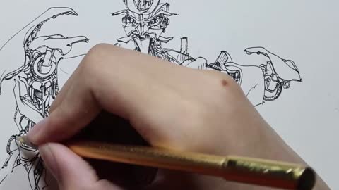 Outline The Appearance Of The Arm With A Pen