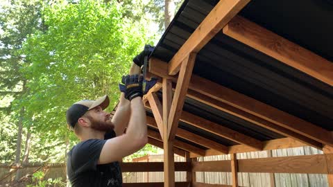 Designing and building a cedar firewood shed