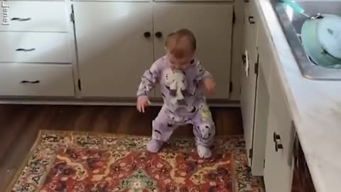 dancing cute baby